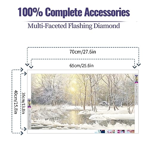 YALKIN Diamond Painting Kits, Large 5D DIY Diamond Painting Kits for Adults DIY Full Round Drill Arts and Crafts - Image 2