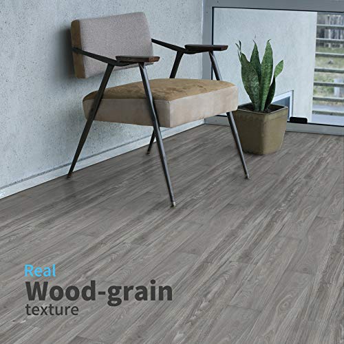 Art3D A43003P36 Peel And Stick Floor Tile Vinyl Wood Plank 36-Pack 54 Sq.Ft, Deep Gray, Rigid Surface Hard Core Easy Diy Self-Adhesive Flooring thumb #2