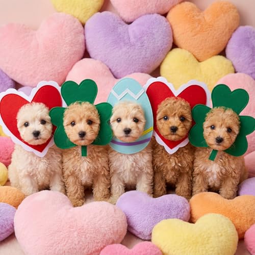 Set de gorros para perros Huhumy tamaño Small miniatura 5