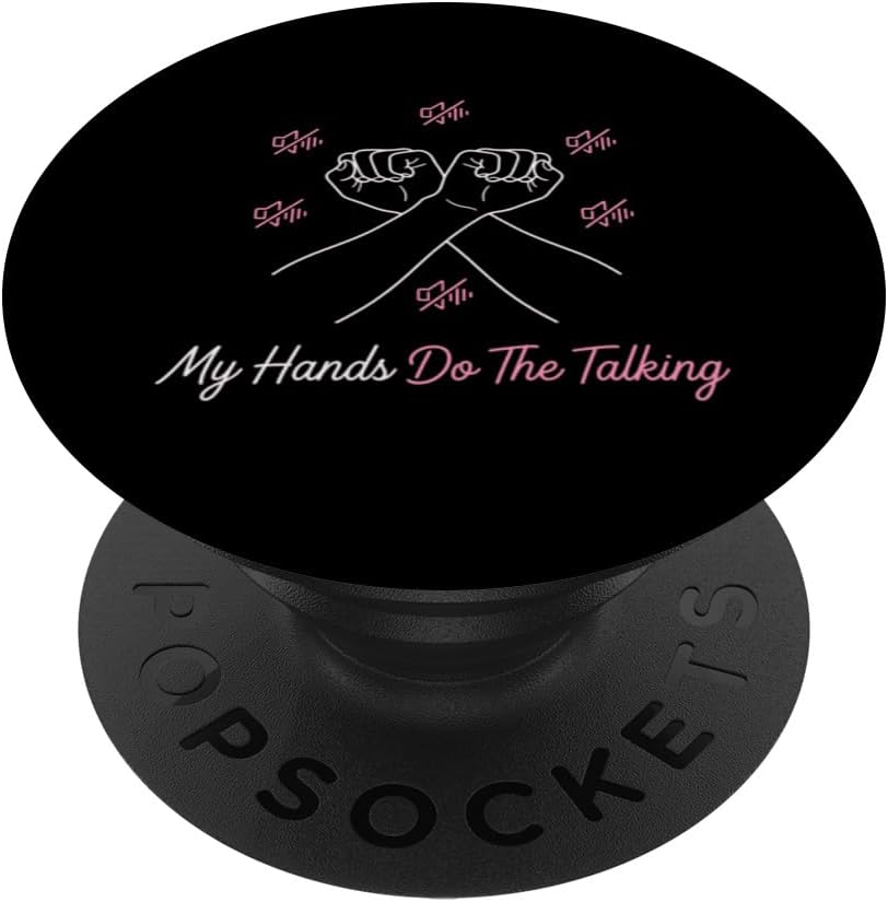 My Hands Do The Talking Non Verbal Awareness Sign PopSockets PopWallet for MagSafe