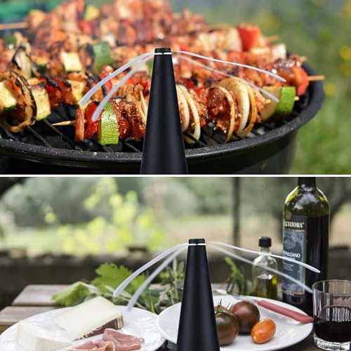 Yaegoo 3 PCS Fly Fan for Tables, Fly Fan to Keep Food Clean, Portable Outdoor Picnic Food Fan by Yaegoo - Image 3