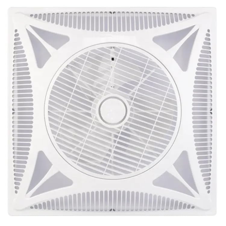 Image of Ceiling Fan Dual Balls Bearing AC Ceiling Cooling Fan with Pure Copper Motor, 360 Air Flow, Remote Control for Home and Commercial Use, 600 x 600 mm - White