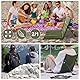 bechoanigel Bodenstuhl mit Rückenstütze,Strandmatte Klappbar,600D Oxford-Gewebe Strandliege Leicht Bodenstuhl,Sitz langlebig tragbar für Hinterhof Rucksackreisen Picknick Outdoor(Militärgrün)