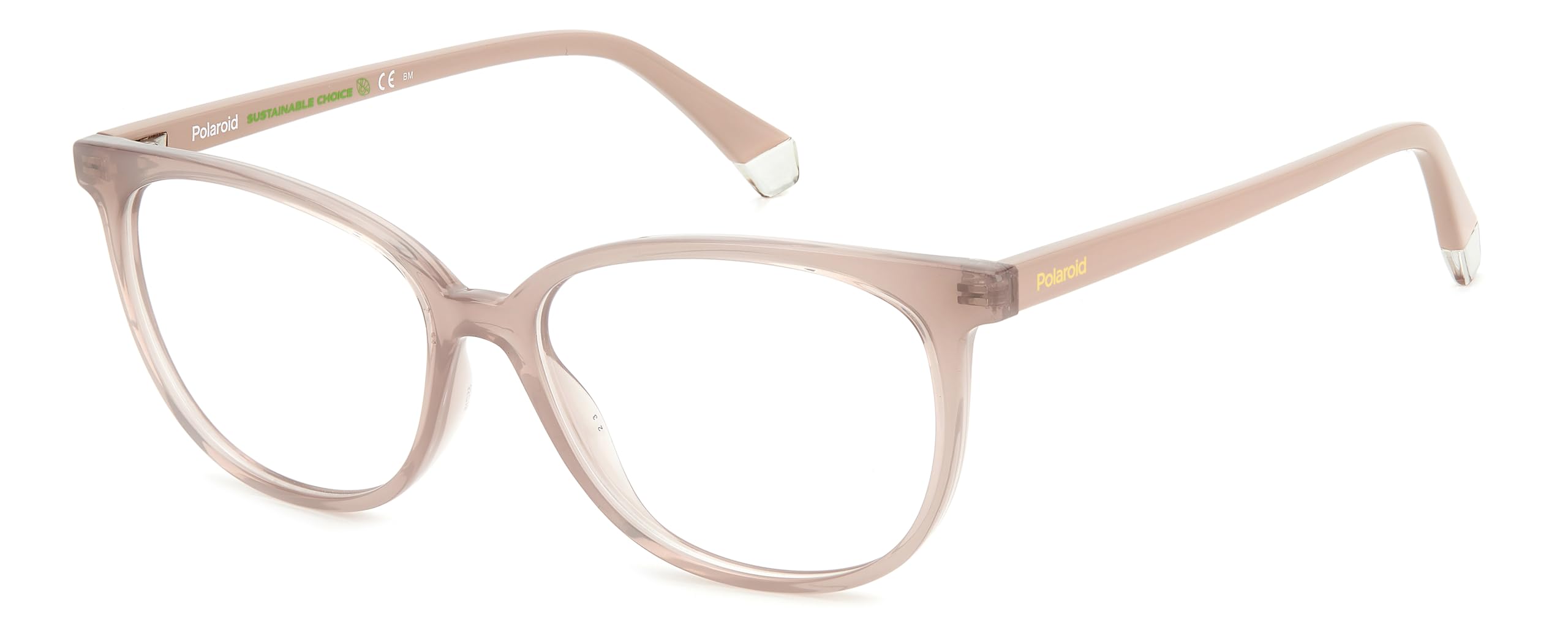 Polaroid Brille mit Sehstärke für Damen optional mit Sonnenbrillentönung oder Blaulichtfilter, Rechteckig, gefertigt aus Glas (inklusive Brillenetui)