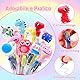 ESSALOO 30 Stück 4-in-1 Mini Kugelschreiber Kinder Versenkbare, Give Aways Kindergeburtstag für Kinder, Mini Stifte mit Cartoon-Muster, Mitgebsel Kindergeburtstag 5 6 7 8 9 10 Jahre