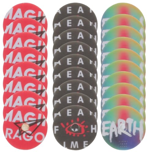 BESTOYARD 24Pcs Car Aromatherapy Refill Pads Vinyl Record Player Air Freshener Tablets Safe Pe Material Compact for Easy Use Fresh Fragrance for Driving and Relaxation