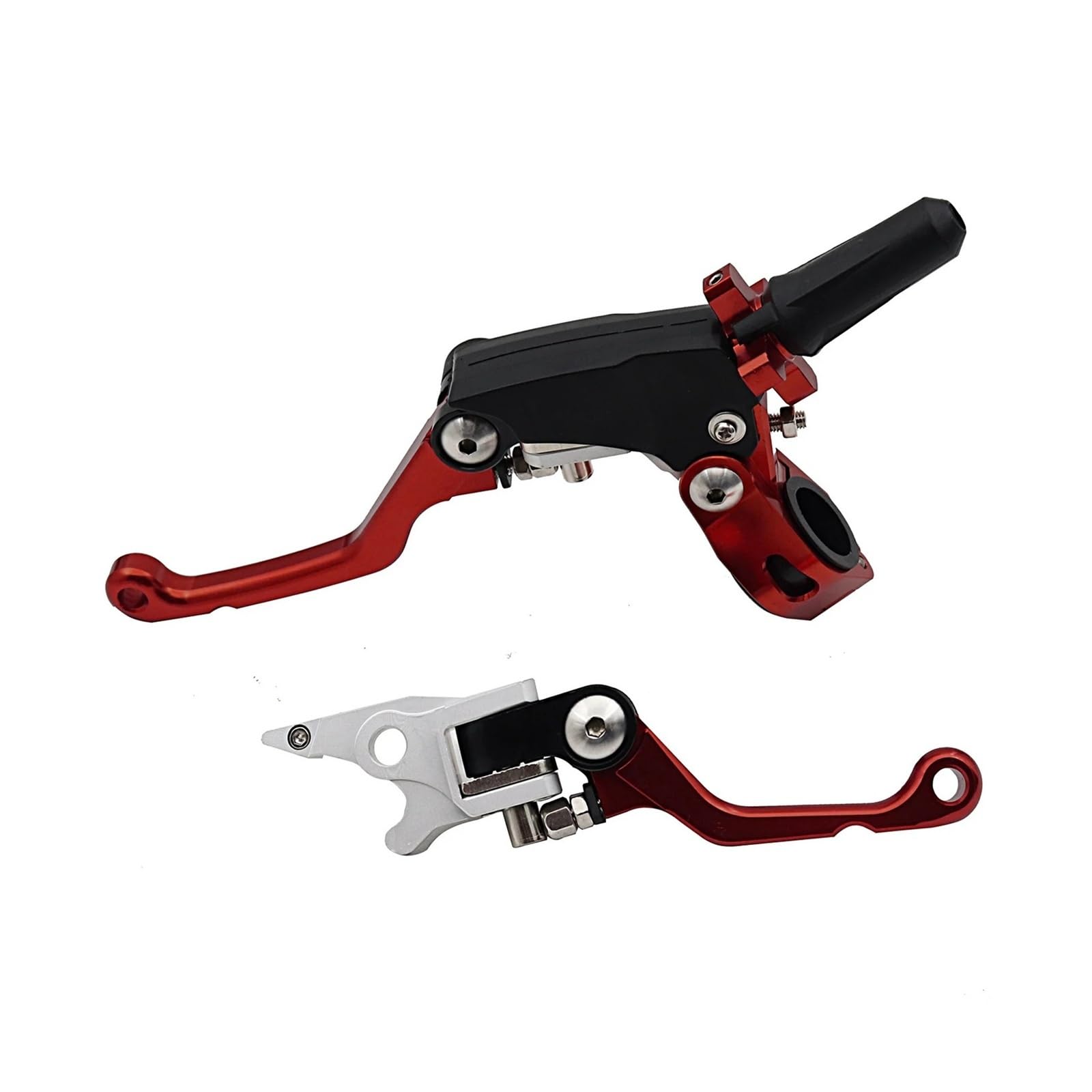 Hxjthbvcf Cqr Red Set Motorcycle Cnc Folding Clutch Brake Handle For Cr125r Cr250r Crf250x Crf450x Crf250r Crf450r Crf125f Crf150f 230F 250F(Cqr Red Set)