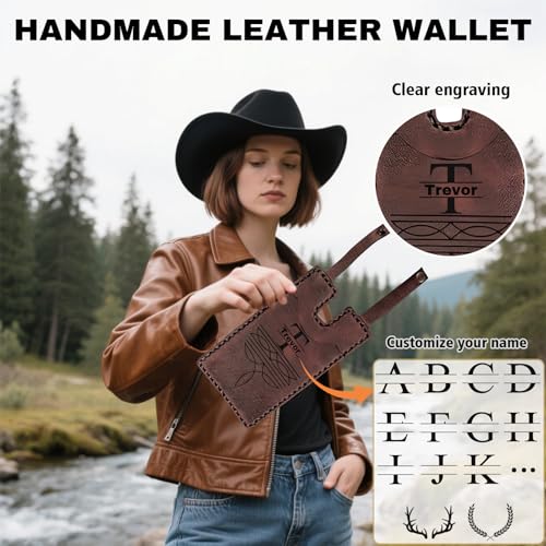 Personalized Western Boot Wallet for Women with Snap Strap, 2025 Fashion Leather Wallet, Handcrafted Leather Boot Credit Card Holder Wallet Small Leather Wallets with Snap Fastening (1Pcs)4