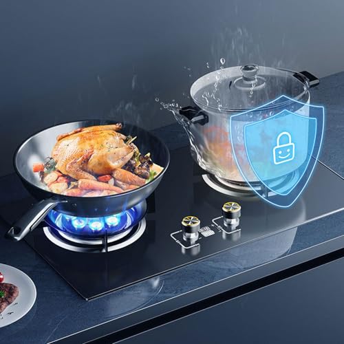 Estufa a gas de 2 puestos portátil para mesa miniatura 7