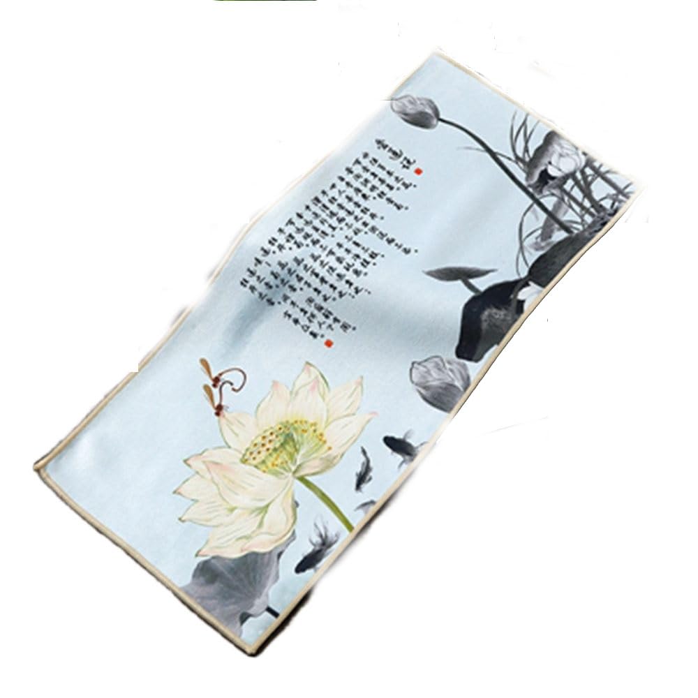 Thickened Painted Tea Cloth Tea Towel Chinese Painting Ancient Style Tea Ceremony Towel Tea Mat
