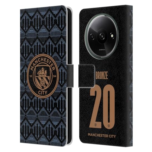 Head Case Designs Officially Licensed Manchester City Man City FC Lucy Bronze 2020/21 Women's Away Kit Group 2 Leather Book Wallet Case Cover Compatible with Xiaomi Redmi A3
