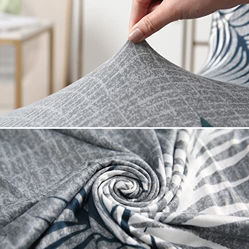 Image of Hokipo Elastic Dining Chair Frill Cover Protector Seat Slipcovers (Ar-4074-D7) - Grey