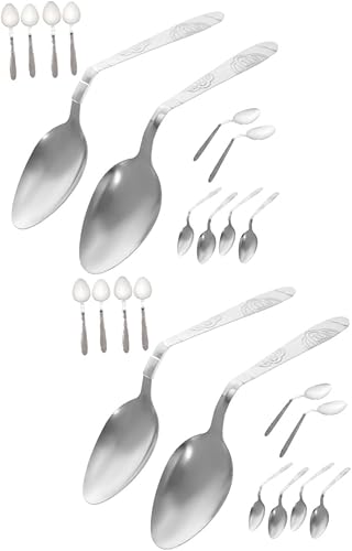 ibasenice Cuchara curvada para niños, 24 piezas, cucharas para niños, juguetes para niños, juego de cuchara de doblado de magos, cuchara de truco de