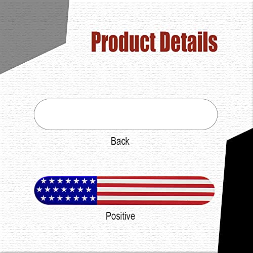 Image of deemars 2PCS 3D Metal American Flag Decal, Black USA Flag Emblem Sticker, 6 inch x 1 inch Patriotic USA US Flag Car Decals Bumper Stickers for for Car, Truck, SUV, Motorcycle