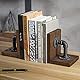 Nacnic Dekorativer Buchhalter mit schwarzem Rohrdesign | Buchhalter im Industriestil | Holzbuchständer und Bücherregale