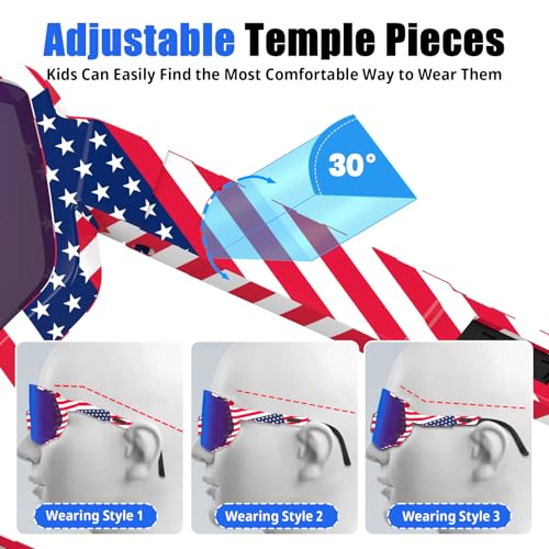Image of X-TIGER Polarized Youth Baseball Sunglasses UV400 Kids Sunglasses Boys Girls 8-12 Youth for Softball Cycling Sports Glasses