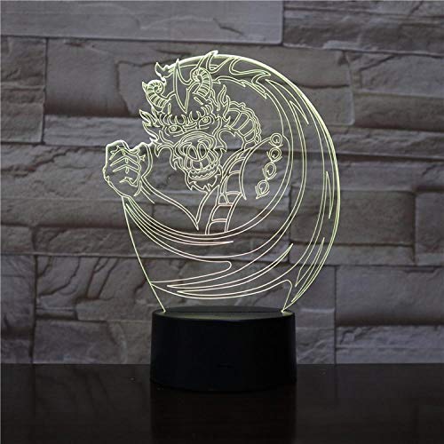 Preisvergleich Produktbild Domrx Nachtlicht 3D Lampe Fliegender Dinosaurier LED Tier Pterosaurier Flügeltisch Nachtlicht Geburtstagsgeschenk Beleuchtung Uhr Basis Tischtisch Light-02_Bluetooth Base_United States