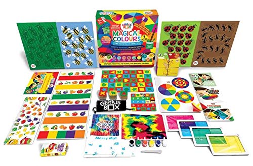 Genius Box - Play some Learning 7 in 1 Activity & Learning Kit for Children Age 3 Years and Up : Magical Colours Educational Activity Kit
