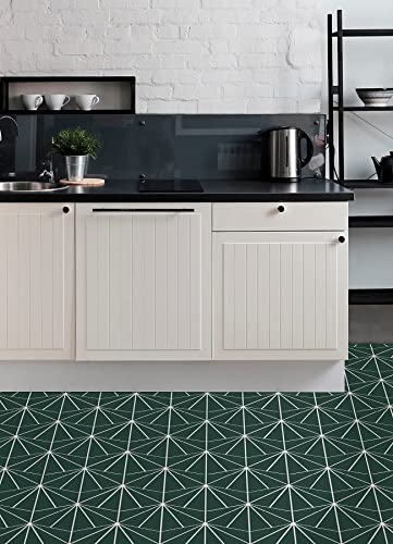Floorpops Fp3926 Beryl Peel & Stick Floor Tiles, Green #TOP4