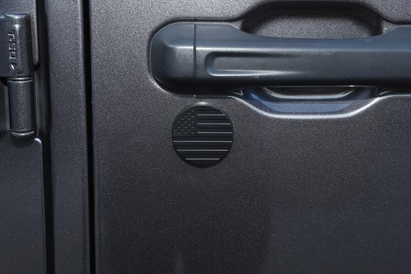 JeCar Exterior Trim Kit Door Lock Trim Cover Exterior Accessories Compatible with Jeep Wrangler 2018-2023 JL JLU & 2020-2023 Gladiator JT, Matte Black