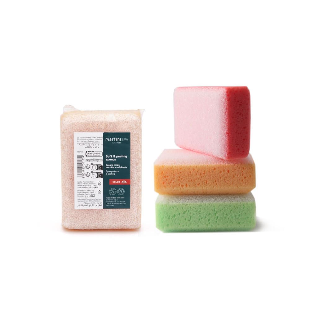 MartiniSPA Massage Color Sponge Color New Skin Double Action, Assorted Colours - 22g