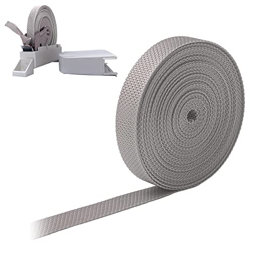 Sangle pour Volet Roulant, Sangle de Volet Roulant, 5M Ruban pour Persienne, Corde pour Fenêtres et Portes, Tésistance Élevée à la Traction, Protection Spéciale des Bords