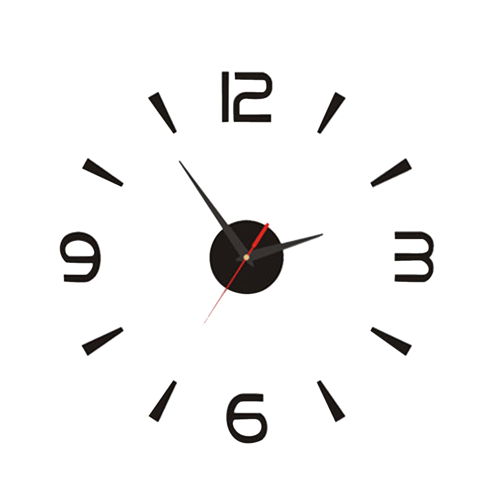 Reloj de Pared 3D DIY, Reloj de Pared de Acrílico sin Marco Decoración Moderna y Silenciosa para el Hogar Sala de Estar Dormitorio Oficina Hotel Cafetería Bar