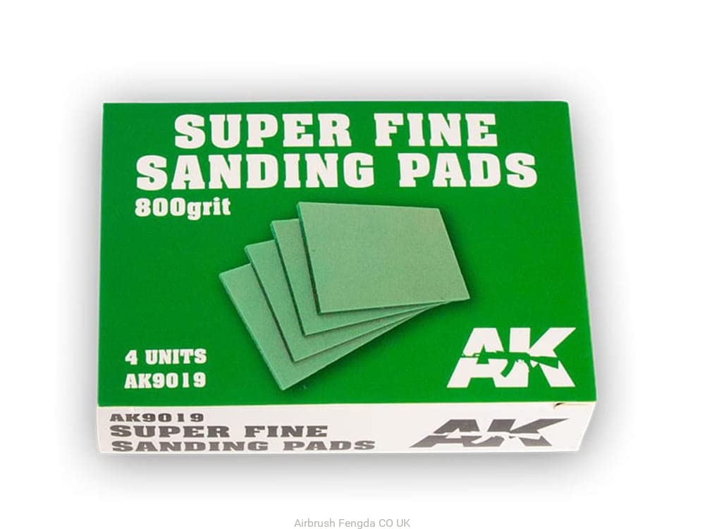 Ak Interactive Ak Ak9019 Super Fine Sanding Pads 800 Grit (4Pcs)