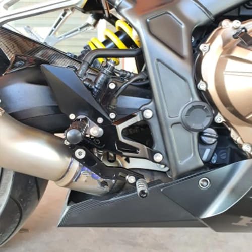 Commandes reculées CBR650R en carbone : repose-pieds haut de gamme