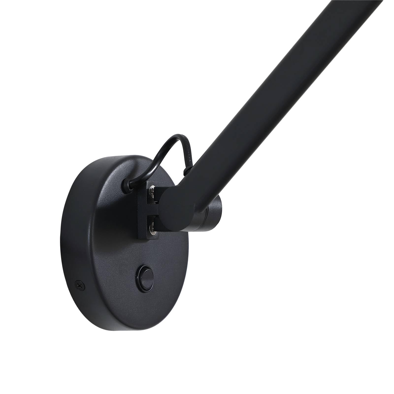 Lucande Wandleuchte, Wandlampe Innen Silka (Modern) in Schwarz aus Metall (1 flammig E27) - Wandstrahler Wandbeleuchtung Schlafzimmer/Wohnzimmer Wohnzimmerleuchte