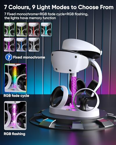 image for FASTSNAIL Charging Stand for PlayStation VR2, Multifunction Vertical P