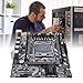 X99 Gaming Motherboard LGA 2011-3 for E5 V3&V4 2011 CPU, DDR4, PCIe 3.0, SATA 6Gbs, M.2, USB 3.0 USB 2.0, 10/100/1000Mbps LAN, PCI Express x16 Slot, Micro ATX