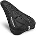 Aduro Sport Bike Seat Cushion Cover Pad with Memory Foam for Bicycle Narrow Seat Saddle, No Installation Needed, Bounce Free - Enjoy Longer Rides, Water Resistant (Black)