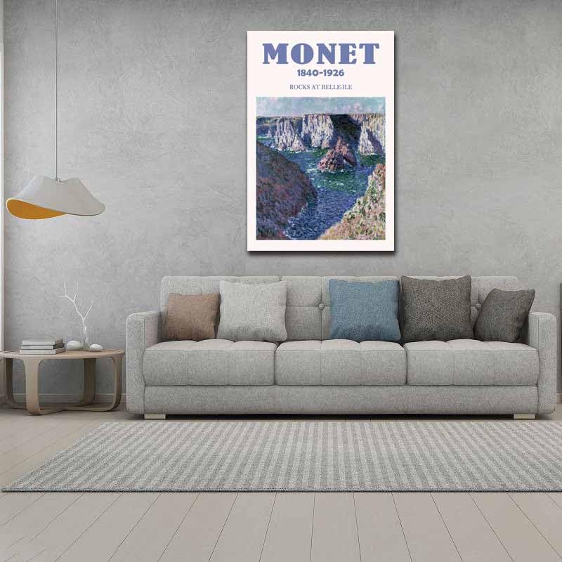 Amazon.co.jp: ベルの岩 by Claude Monet(額無し,20x30cm-8x12inch