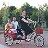 20in Adult Tricycle Three Wheel Bike Single Speed Bicycle with Rear Seat Three-Wheeled Bicycles for Seniors L197CM*96CM Cycling Pedalling #5
