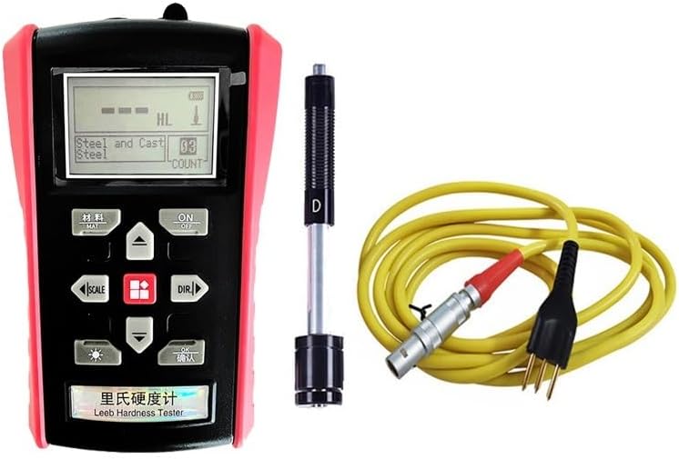 Hardness Tester, 7-in-1 Original Metal Meters Metal Hardness Tester Portable Durometer Portatil Metal Pipe Steel Plate Mould Surface Hardness HRC (D15 Type Dvice)