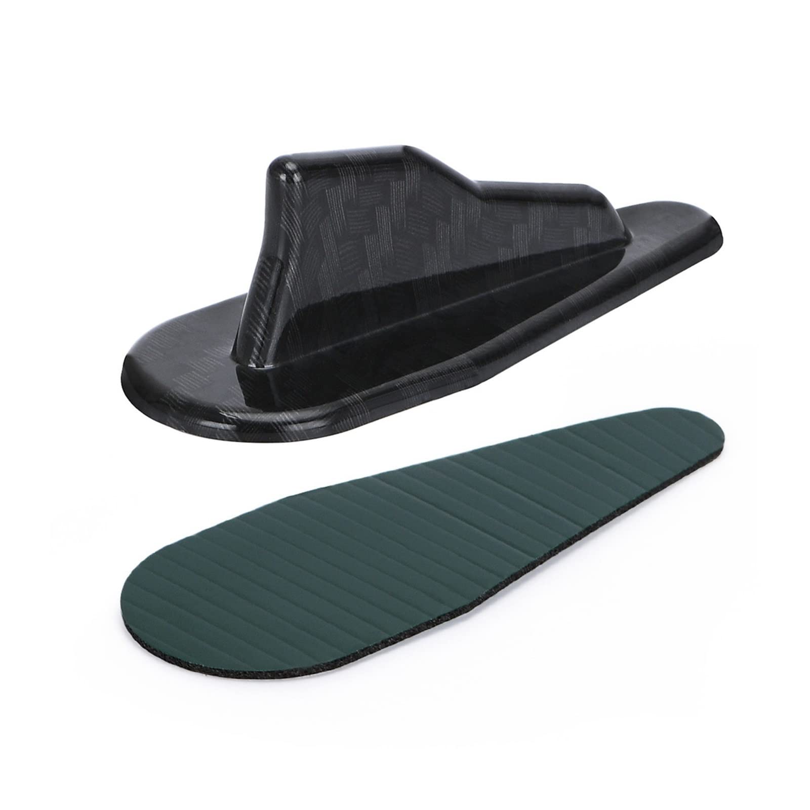 car wheel arch covers Universal for EVO Type ABS Roof Shark Fin Spoiler Kit for Vortex Generator 10 Pieces Auto Parts LZSFB08(Carbon Fiber)