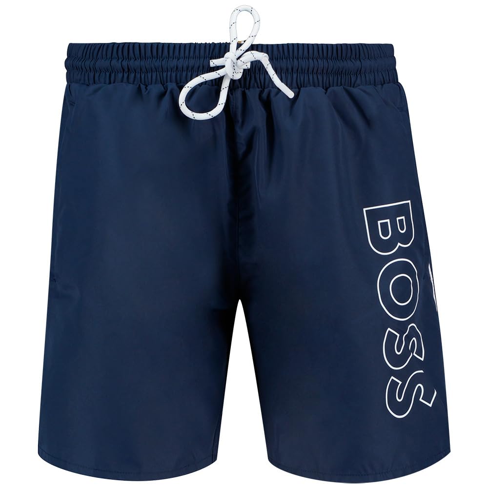 BOSS Mens Swim Shorts Navy L