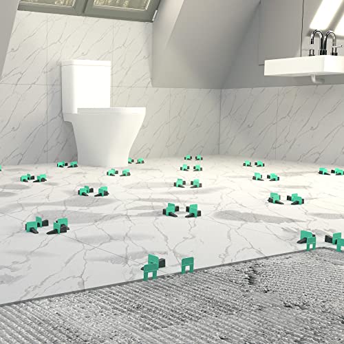 Peygran Tile Leveling System Super Kit 1/8 (3Mm) Includes Pliers/Tool, 400 Clips, 200 Wedges And Handy, Durable Bucket. Lippage Free And Perfect Tile Installation For Professionals And Diys. #TOP4