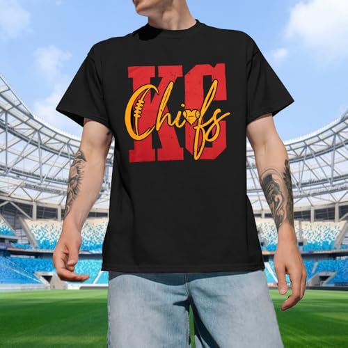 Football Shirts for Men Game Day Football Fan T-Shirt Casual Rugby Team Graphic Short Sleeve Tees4
