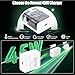 45W iPhone 17 16 15 Pro Max Charger Fast Charging,2Pack USB C Fast Charger Block with Long 10/6FT C to C Cable for Apple 17 Pro Max/16 Pro/15/iPad 13th,for Samsung S24 S25 Ultra
