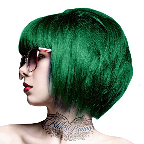 Crazy Colour - 2 tintes semipermanentes para el cabello, 100 ml, color verde esmeralda