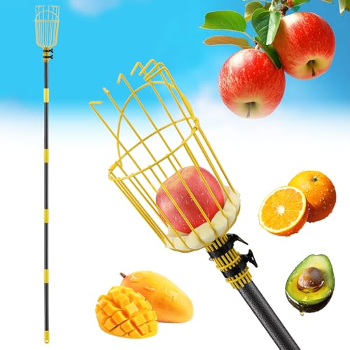 Fruit Picker Pole Tool – Ladder-Free Harvesting Aid, Safe for