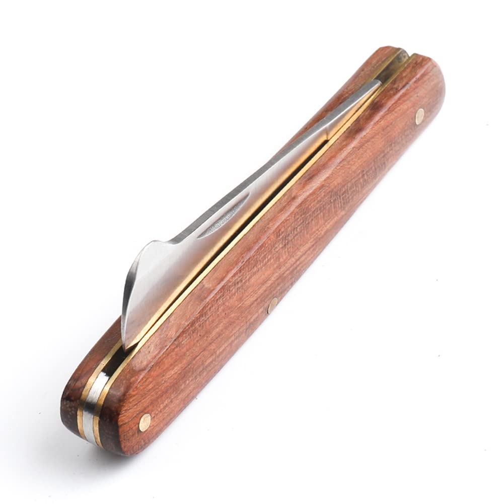 Coltello Da Innesto Pieghevole in Acciaio Inossidabile - Cesoia Da Giardino per Taglio Piante