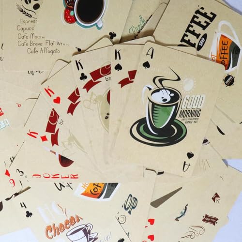 Naipes Poker Retro Black Lotus Coffee 54 Cartas miniatura 4