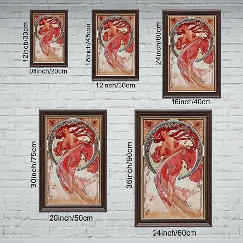 Toile Alphonse Mucha Dance pour décorer un bureau professionnel avec élégance