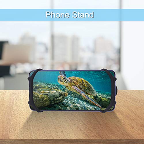 Soporte de teléfono de Bicicleta Universal de Silicona para iPhone Huawei y 4.5-7.0 Pulgadas Smartphones Ideal para Montaña Bicicleta Motocicleta Cochecito y Golf Trolley Negro - imagen 4