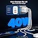[2 Pack] iPhone 16 Charger Block 4-Port,40W USB C PD Power Adapter Fast Charging+ QC 3.0 USB A Multiport Charger Brick for iPhone 16/15/14/13/Pro Max/XS/XR/8/7, iPad, Airpods,iwatch,Samsung,Tablets