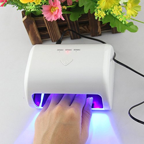 Joysusie Uv/Led Smart Nail Lamp Dryer, Cures All Major Gel Nail Polish Brands (9W White) #TOP1