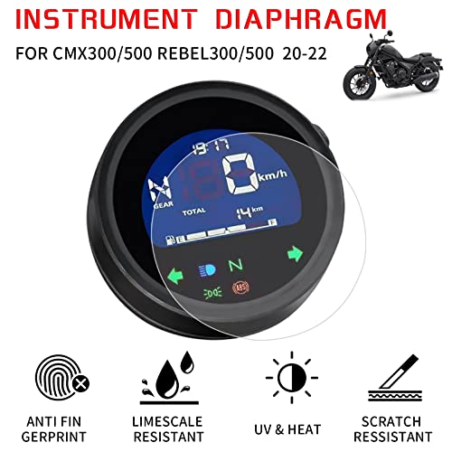 Worldmotop Screen Protector Instrument Film Motorcycle Scratch Cluster Dashboard Protection Replacement for Honda Rebel CMX300 CMX500 CMX 300 CMX 500 2020 2021 2022